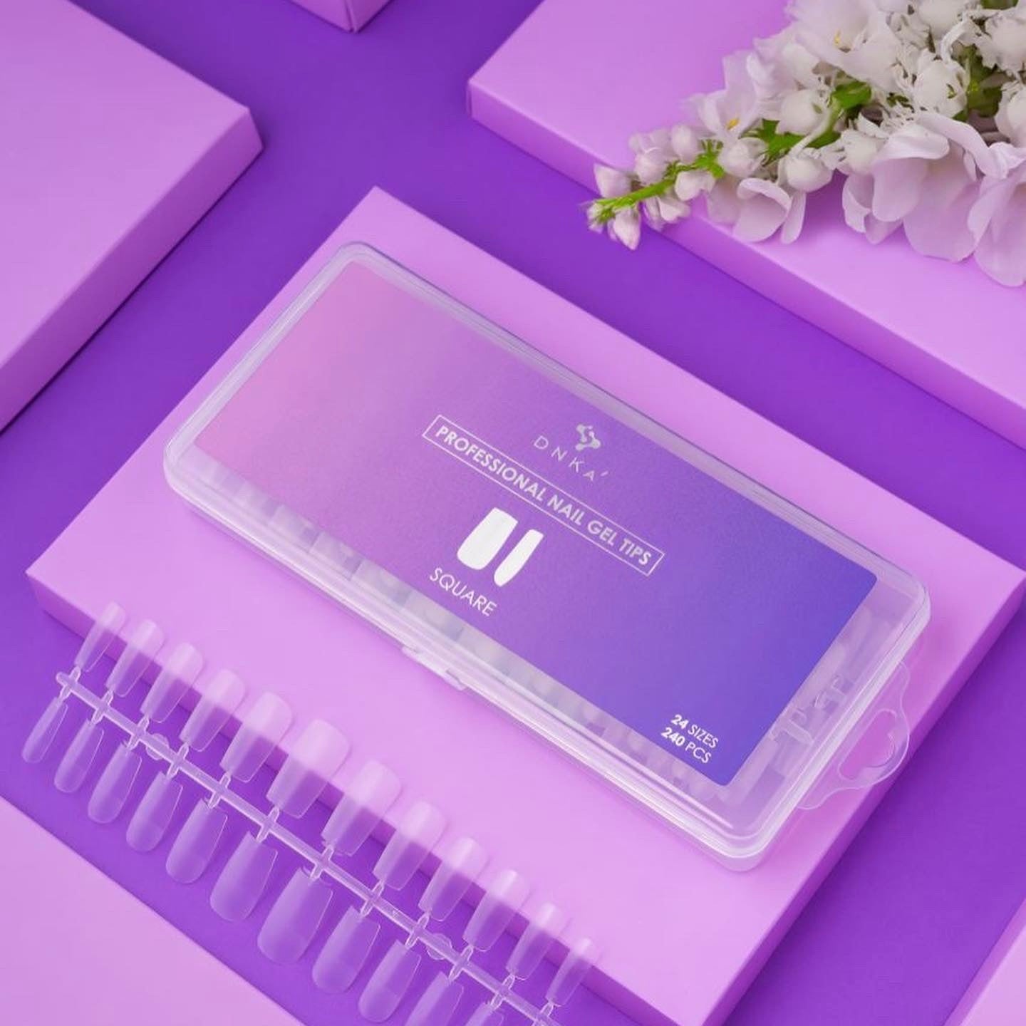DNKa' TIP DE GEL QUADRADA, 240pcs