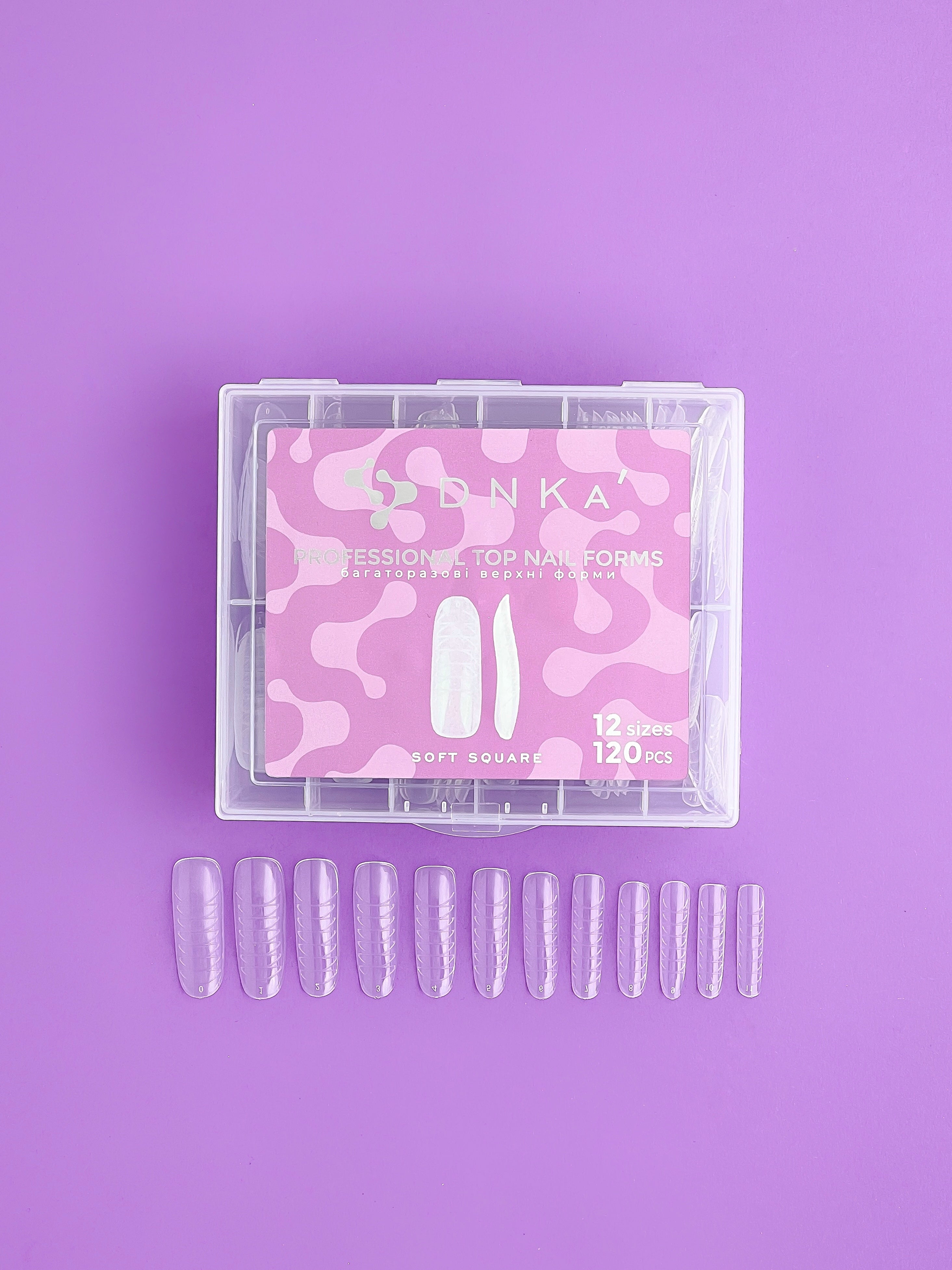 DNKa' Top Nail Forms SOFT Square,120pcs