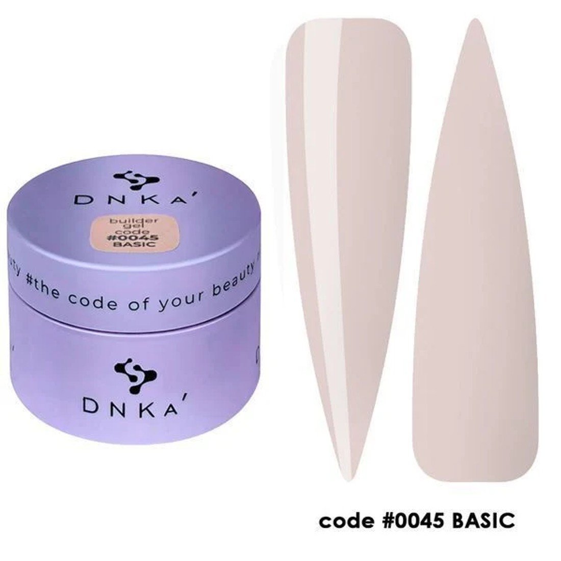 BUILDER GEL NEW FORMULA "DNKa", 15 ml #0045 Basic