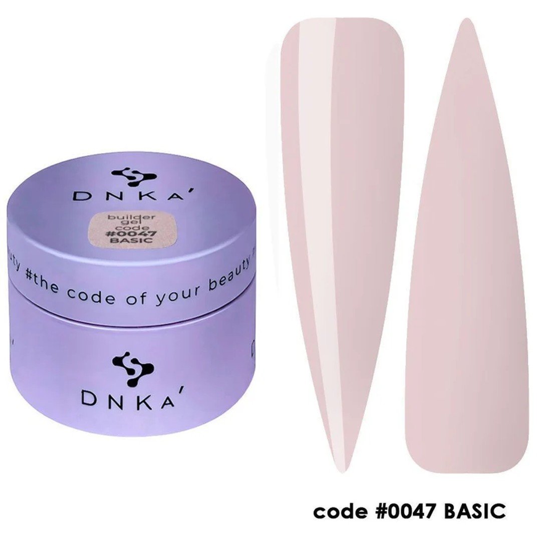 BUILDER GEL NEW FORMULA "DNKa", 15 ml #0047 Basic